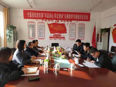 寧夏岳氏黨支部召開(kāi)“不忘初心，牢記使命”主題教育專(zhuān)題組織生活會(huì)